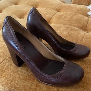 Frye chunky heels